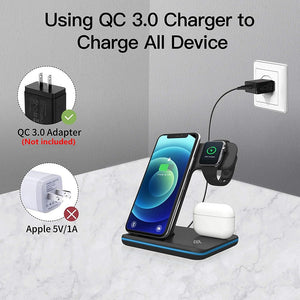 Mode Dubon 20W 3 in 1 Wireless Charger Stand