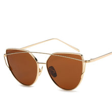 Load image into Gallery viewer, Chica Rose Gold Mirror Sunglasses
