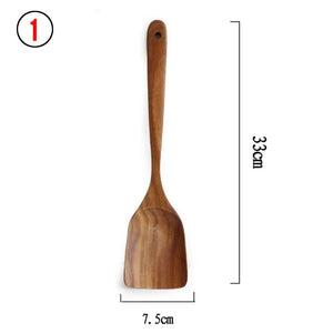 Thailand Teak Natural Wood Tableware Spoon