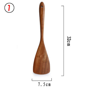 Thailand Teak Natural Wood Tableware Spoon