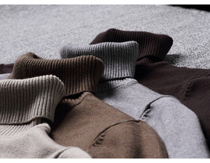 Turtleneck Sweater for Male Autumn and Winter