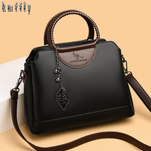 Load image into Gallery viewer, 3 Layers Large Capacity Woman Handbag High Quality Leather
