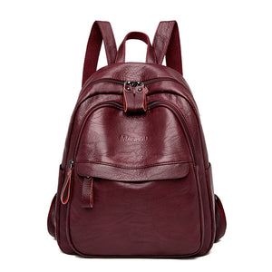 Parcel High Quality Leather Ladies Bagpack