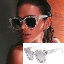 Load image into Gallery viewer, Stars Sunglasses Square Women Designer Fashion
