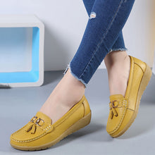 Load image into Gallery viewer, Women Flats Moccasins Leather Shoes
