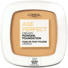 Load image into Gallery viewer, L&#39;Oreal Paris Age Perfect Serum Creamy Foundation Makeup;  310 Nude Beige;  0.31 fl oz
